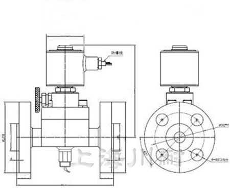 帶手動防爆電磁閥結構圖