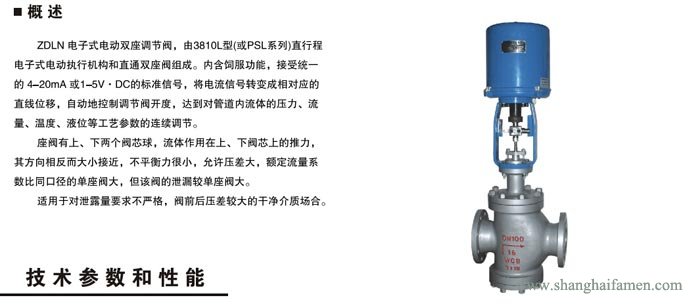 電子式電動雙座調節(jié)閥