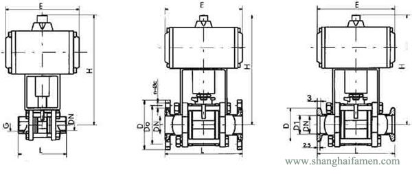  氣動真空球閥結構圖