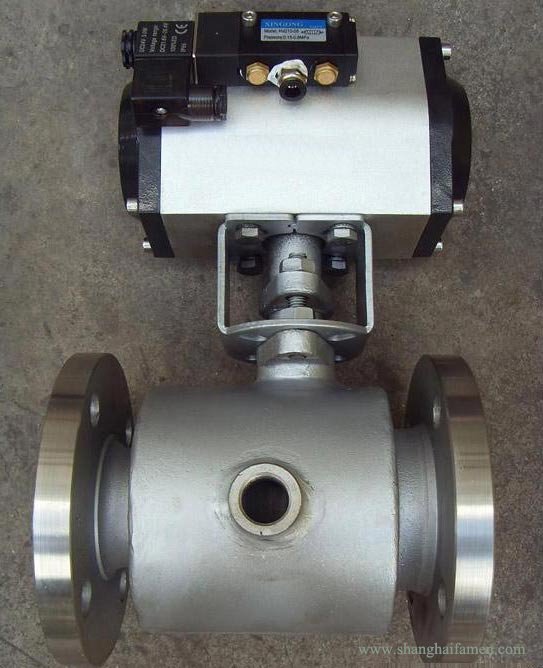 法蘭式氣動保溫球閥